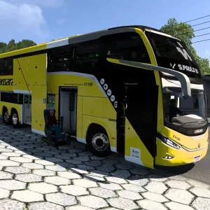 Marcopolo G8 1600 LD 6X2 Mercedes Benz /1.59 ETS2 - Grupo Design 3D Marcopolo G8 1600 LD 6x2 2 - Grupo Design 3D