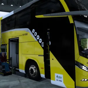 Marcopolo G8 1600 LD 6X2 Mercedes Benz /1.59 ETS2 - Grupo Design 3D Marcopolo G8 1600 LD 6x2 3 - Grupo Design 3D