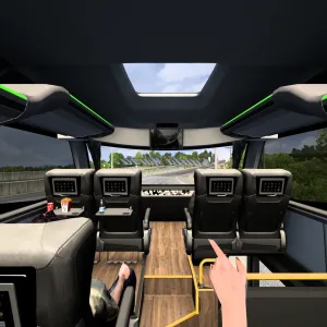 Marcopolo G8 1600 LD 6X2 Mercedes Benz /1.59 ETS2 - Grupo Design 3D Marcopolo G8 1600 LD 6x2 8 - Grupo Design 3D